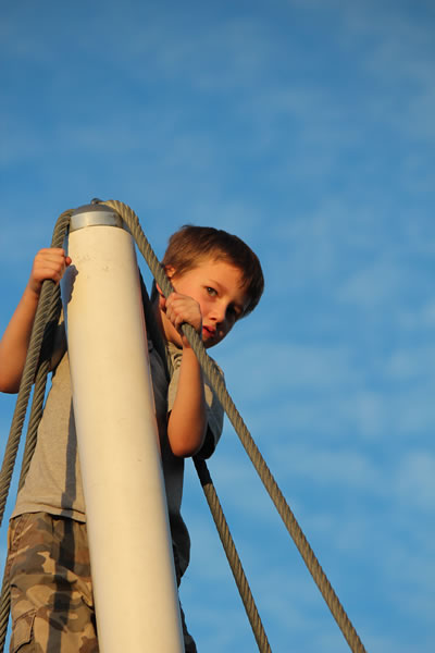 boy and sky