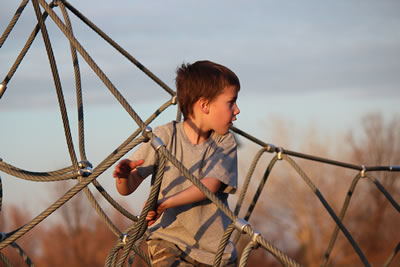 boy on playground